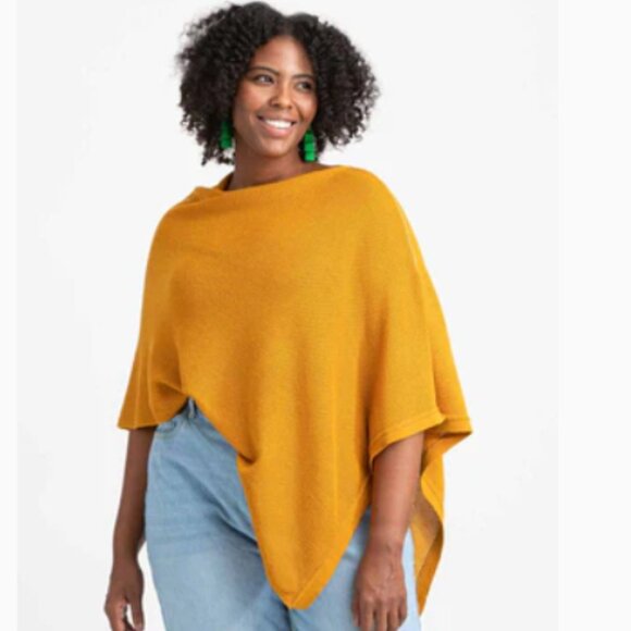We are Amma Tops - We are Amma Honey Cocoon Nursing Cover knit lightweight yellow one size